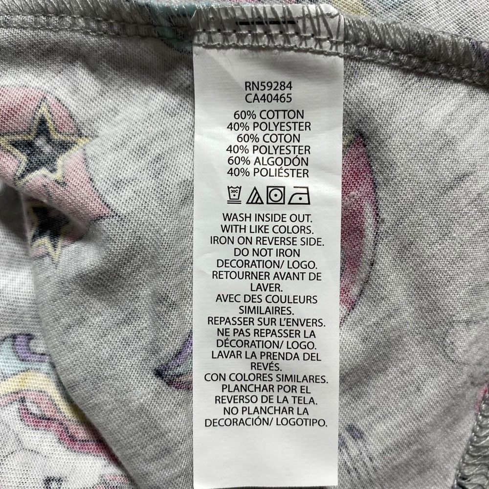 The Children's Place Girls Long Sleeve Printed  Skater Everyday Dress Large Gray - Picture 10 of 10